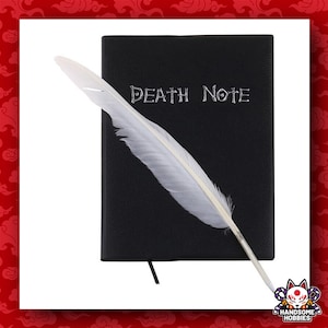 Death Note Cosplay Journal with Real Feather - Notizbuch des Todes mit echter Feder