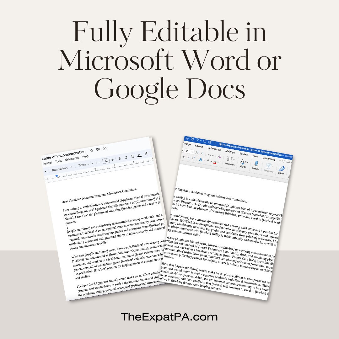 Physician Assistant Program Pa School Application Update Letter