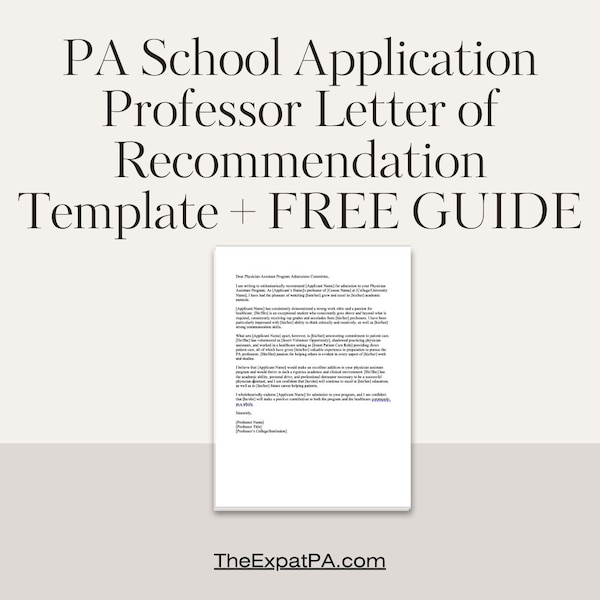 Letter of Recommendation Template - Etsy