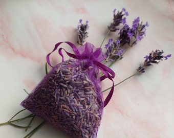 Lavendelzakjes gevuld met Provençaalse Lavendel - Geurzakjes lavendel - Kledingkast geurzakje