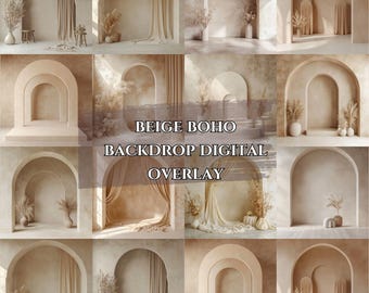 Boho Mutterschaft digitalen Hintergrund Raum minimal Bögen Hintergrund Mutterschaft Overlays Fine Art Texturen braun Boho digitalen Hintergrund Hochzeitsstudio