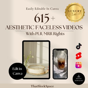 Faceless Videos | Aesthetic Videos | Master Resell Rights | MRR | Done For You | DFY | Faceless Instagram Account | Story Templates | Boho