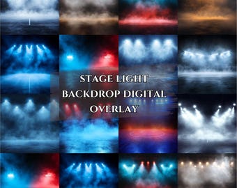 Stage Background, Stage Light Backdrop, Ballet Stage Background, Theatre Stage Backdrop,Sport Photography,Photoshop Template,Sport Poster