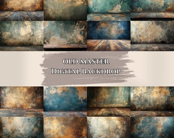 19 OLD Master Hintergrund Vertikales Portrait Hintergrund Portrait Studio Kulissen Studio Grunge Hintergrund Portrait Studio Hintergrund Digital