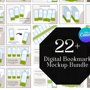 22+ Canva-bokmärkesmodell, Canva-redigerbar dra-och-släpp-modell, Canva-bokmärkesmodell, Canva-digitalt bokmärke, bokmärkesmodell, rampaket Canva