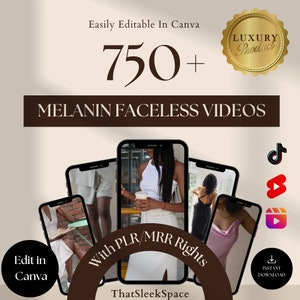 Melanin Faceless Videos | Aesthetic Videos | Master Resell Rights | MRR | Done For You | DFY | Faceless Instagram Account | Story Templates