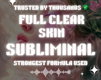 Full Clear Skin Subliminal Highly Effective Subliminal Audio Manifestation focus Subliminal Law Attraction Intelligence Formula