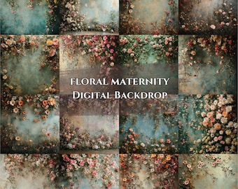 Maternity digital backdrop floral maternity backdrop light pink digital backdrop pink bundle family backdrop maternity backdrop baby girl