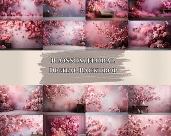 Maternity digital backdrop floral maternity backdrop light pink digital backdrop pink bundle family backdrop maternity backdrop baby girl