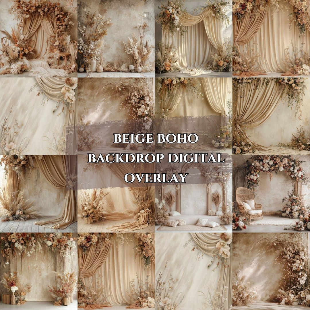 Boho Maternity Digital Backdrop Boho Digital Backdrop Boho Backdrop ...