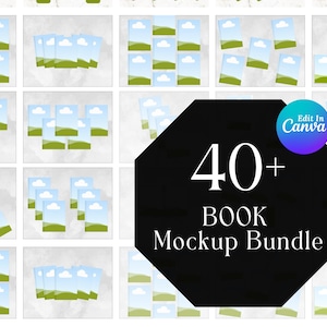 40+ Canva Book Mockups, Book Cover Mock up Template, US Letter KDP Mockup, Canva Magazine Mockup, Canva Ebook Mockup Canva Editable Faceless