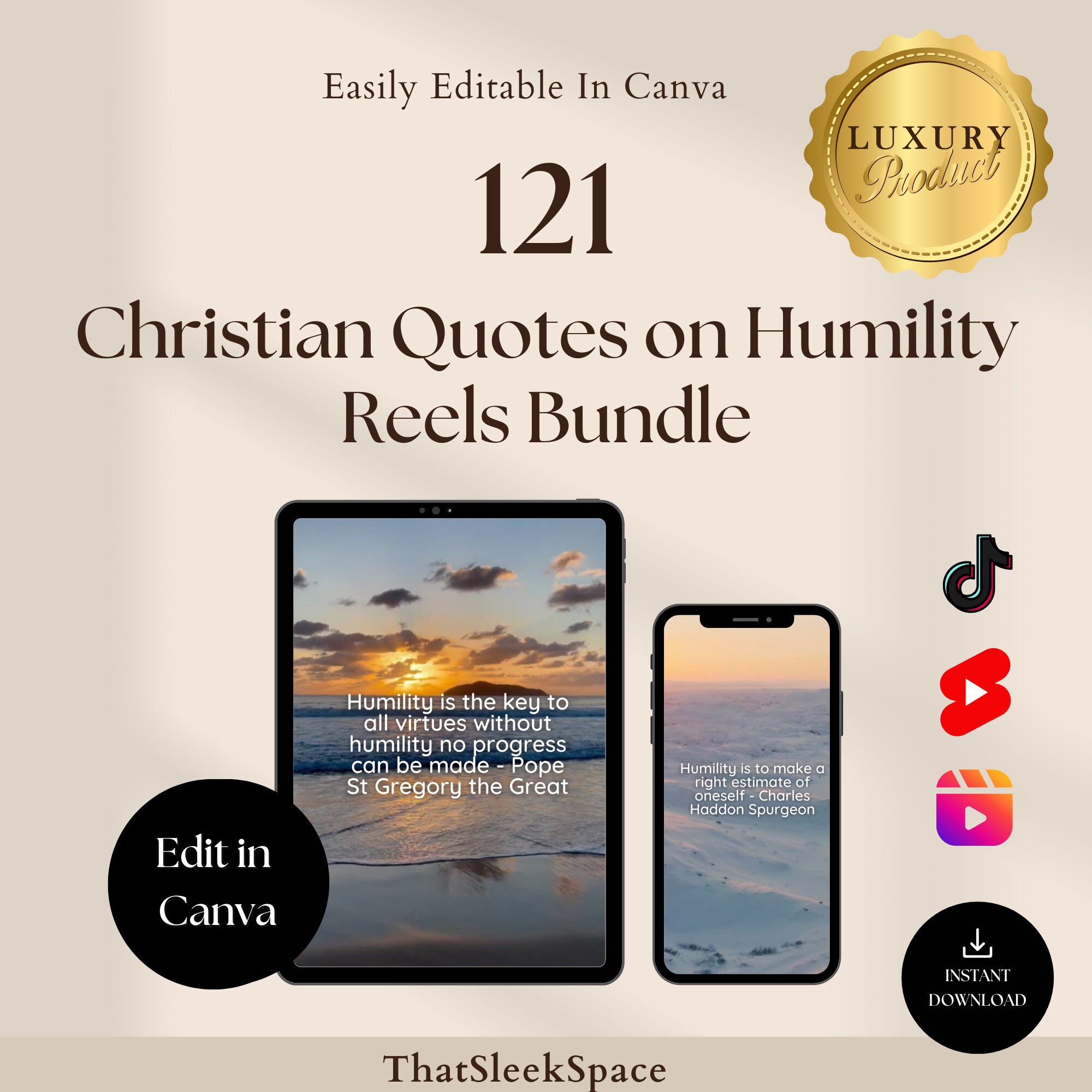 121 Christian Quotes on Humility Reels Bundle Christian Reels Bundle I ...