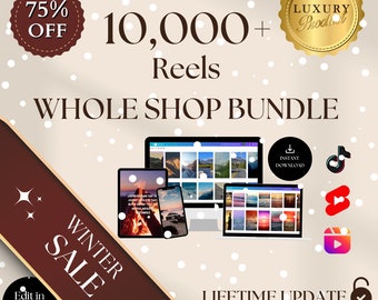 10,000+ Mega Reels Bundle l Instagram Reels, Tiktok,Youtube Shorts I Canva Editable Templates, Viral Reels Templates, Instagram Posts Bundle