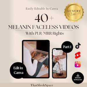 Melanin Faceless Videos | Aesthetic Videos | Master Resell Rights | MRR | Done For You | DFY | Faceless Instagram Account | Story Templates