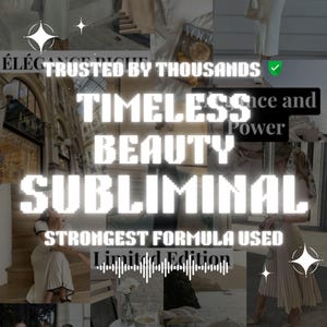 Extreme Timeless Beauty Subliminal Highly Effective Subliminal Audio Manifestation Clear Skin Beauty Subliminal Attraction Formula mp3 audio