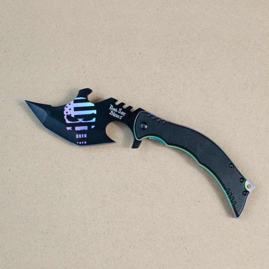 Skull Folding Knife, Cool Knife, Collectible Knife, Gift for Men