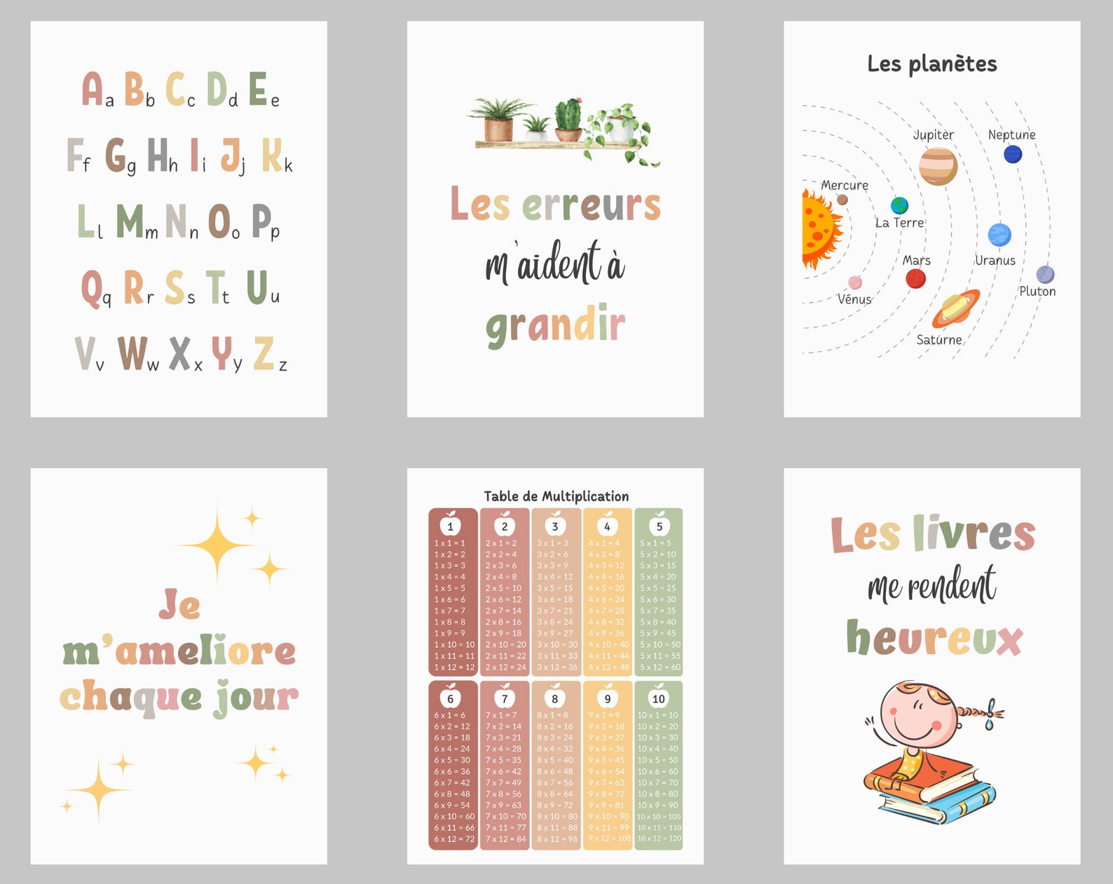 Collection de 30 Posters Pédagogiques Premium