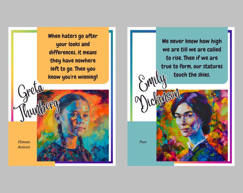Famous People With Autism Posters (set of 10), Neurodiversity Awareness ...