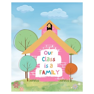 Klasse ist Familie Poster, druckbar, sofort-Download
