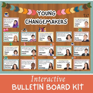 Remarkable Young People Bulletin Board, Influential Young People, Young leaders, Young icons, Famous kids posters