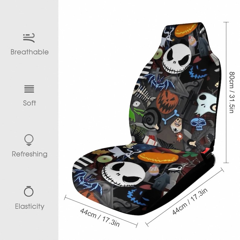 Nightmare Before Christmas Car Accessories Jack Skellington 2 Etsy