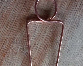 Hand forged Copper hair fork.