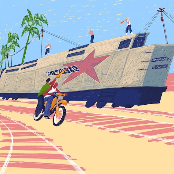 Wrong Side of the Tracks (Fine Art Print-Poster)