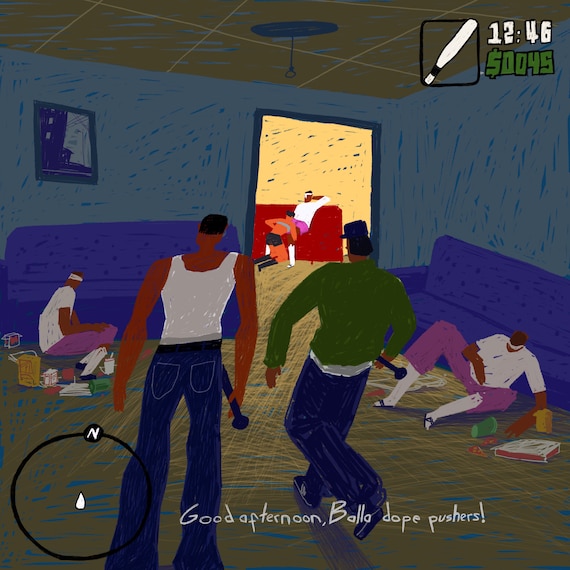 Balla dope pushers! (Fine Art Print-Poster)