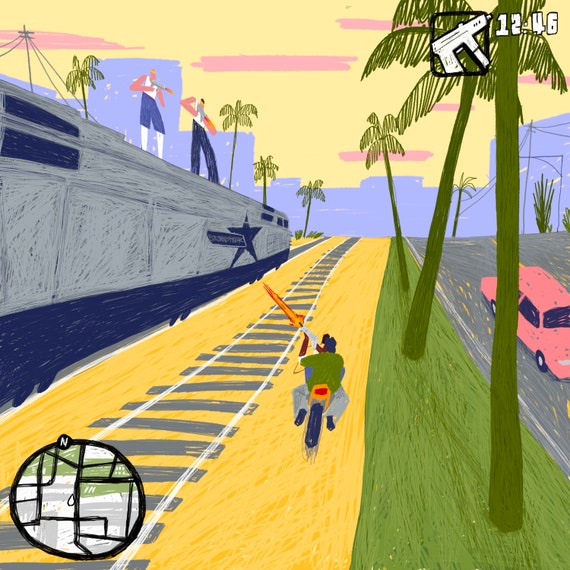 Follow the train CJ (Fine Art Print-Poster)