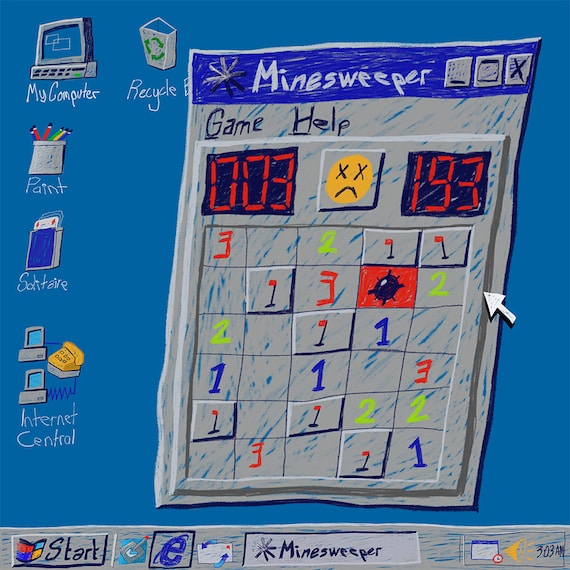 Minesweeper (Fine Art Print-Poster)
