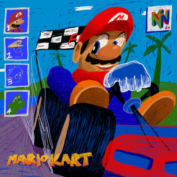 Mario Kart (Fine Art Print-Poster)