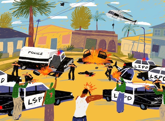 Grove Street Heist (Fine Art Print-Poster)