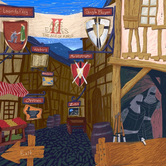 AOE2 Menu (Fine Art Print-Poster)