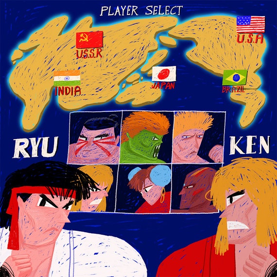 Street Fighter-Player Select
