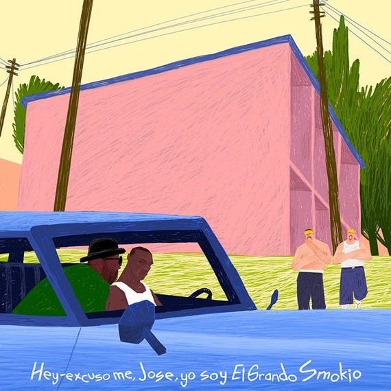 El Grando Smokio (Fine Art Print-Poster)