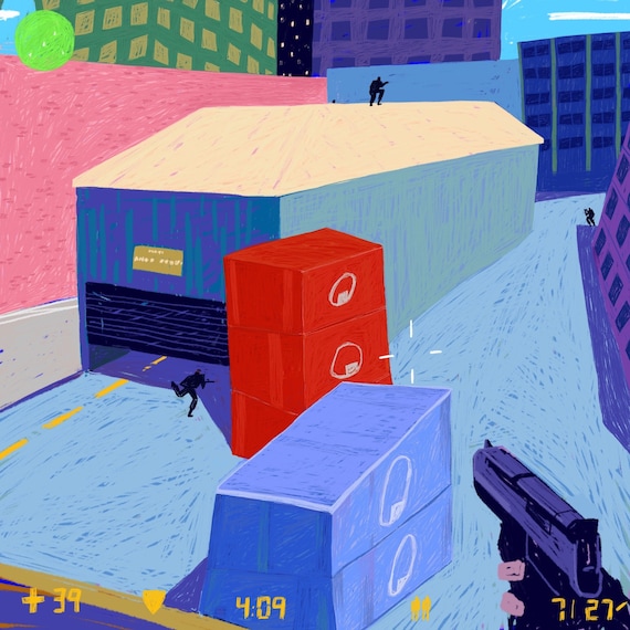 Counter Strike Assault (Fine Art Print-Poster)