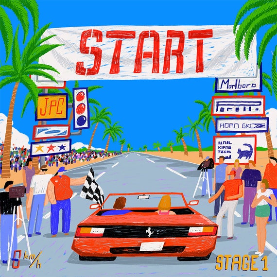 OutRun (Fine Art Print-Poster)