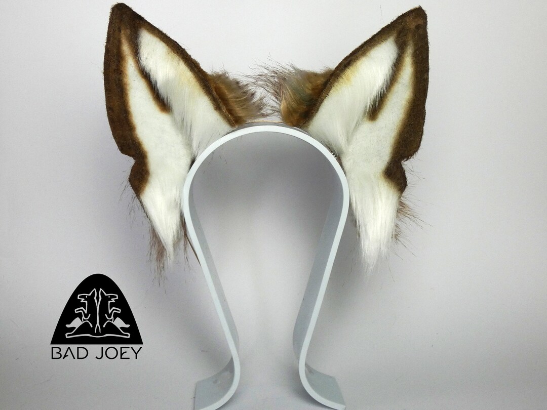 Realistic Brown & White Faux Fur Wolf Ears for Cosplay / Pet Etsy