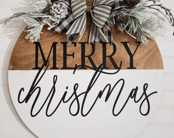 Christmas #2 Door Hanger, 18&quot; (Customizable)