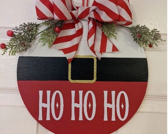 Christmas #3 Door Hanger, 18" (Customizable)