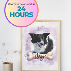 Custom Pet Portrait | Personalized Pet Artwork | Hand-Painted Pet Illustration | Unique Gift for Pet Lovers
