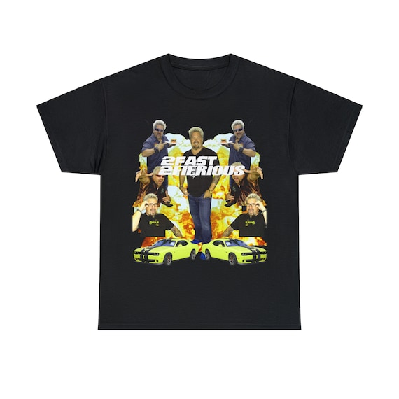 Guy Fieri x Fast and Furious T Shirt, Foodie Collaboration Tee, Fieri Graphic Shirt, Movie Fan Apparel
