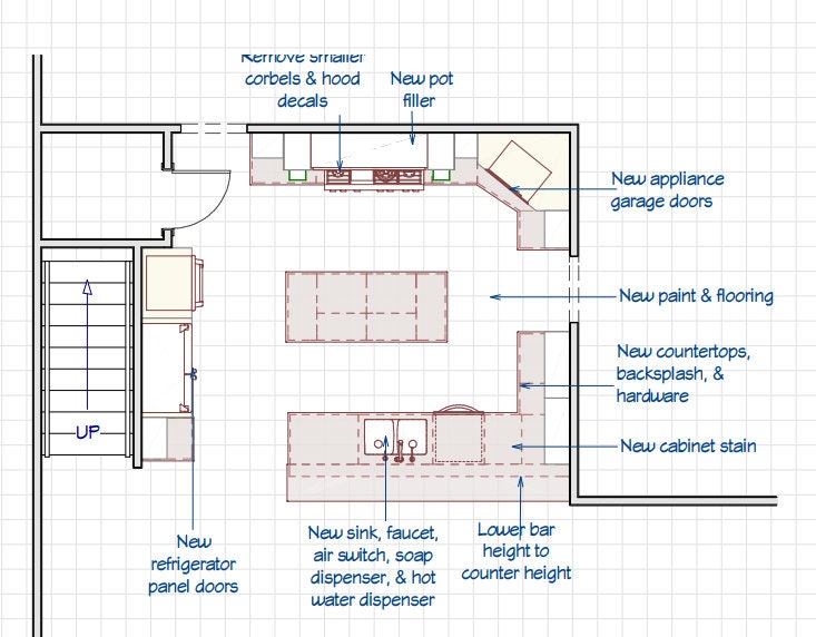 3D Rendering Visuals for Kitchen Remodel, Professional Interior Design ...