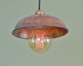 Antique Copper Bath Bowl Pendant Light Copper Pendant Light Copper Light Antique Pendant Light Copper Hanging Light Kitchen Island Light