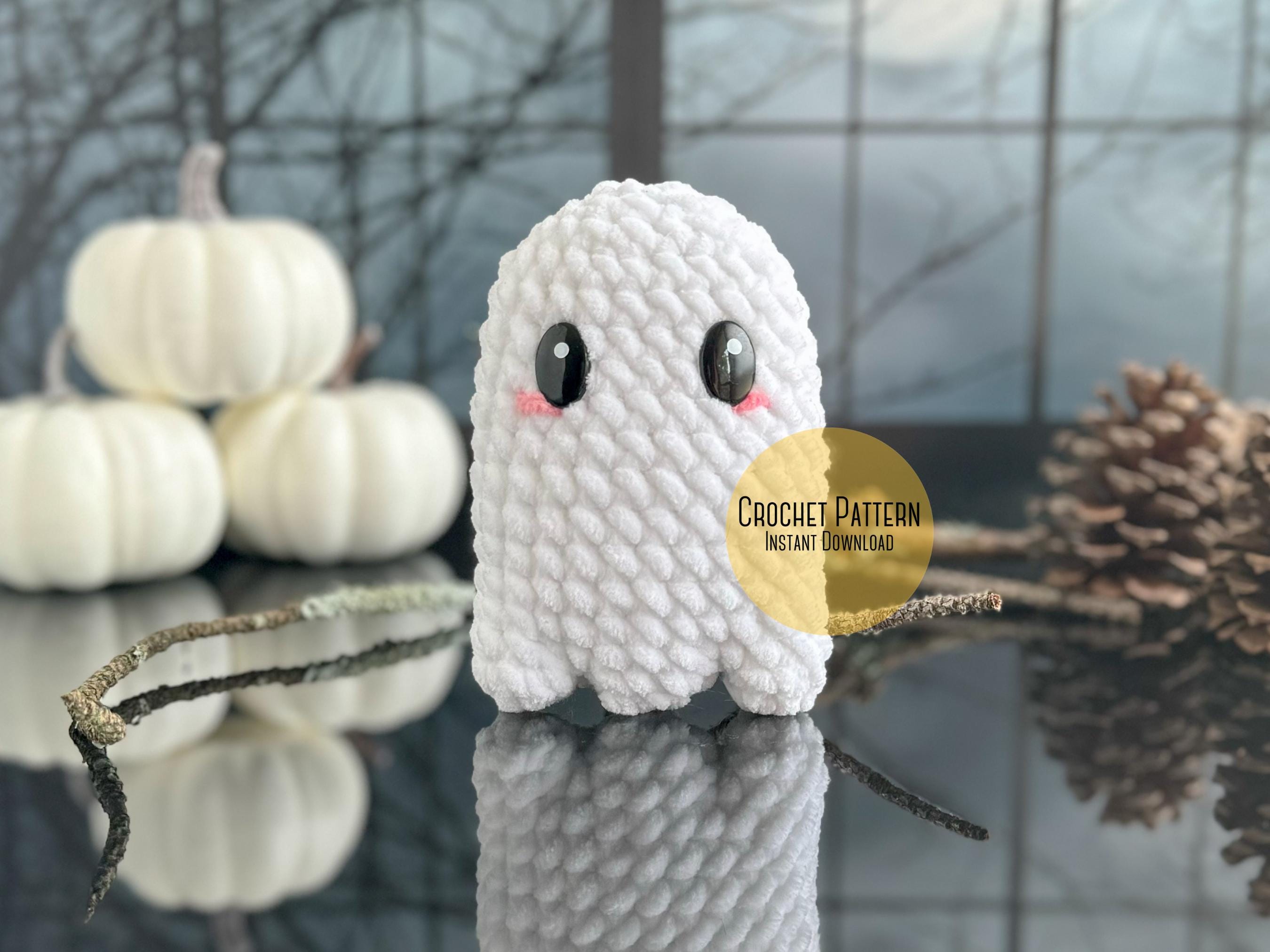 Mini Ghost Crochet Pattern, No Sew Mini Plush Halloween Decor ...