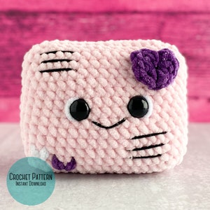 Patrón de crochet de peluche de San Valentín en miniatura con letra de amor, patrón de regalo de San Valentín en crochet, patrón de peluche de amigurumi en miniatura con letra de amor