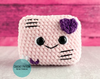 Mini lettre d'amour en peluche au crochet, motif au crochet pour la Saint-Valentin, motif cadeau au crochet pour la Saint-Valentin, mini lettre d'amour en peluche motif amigurumi
