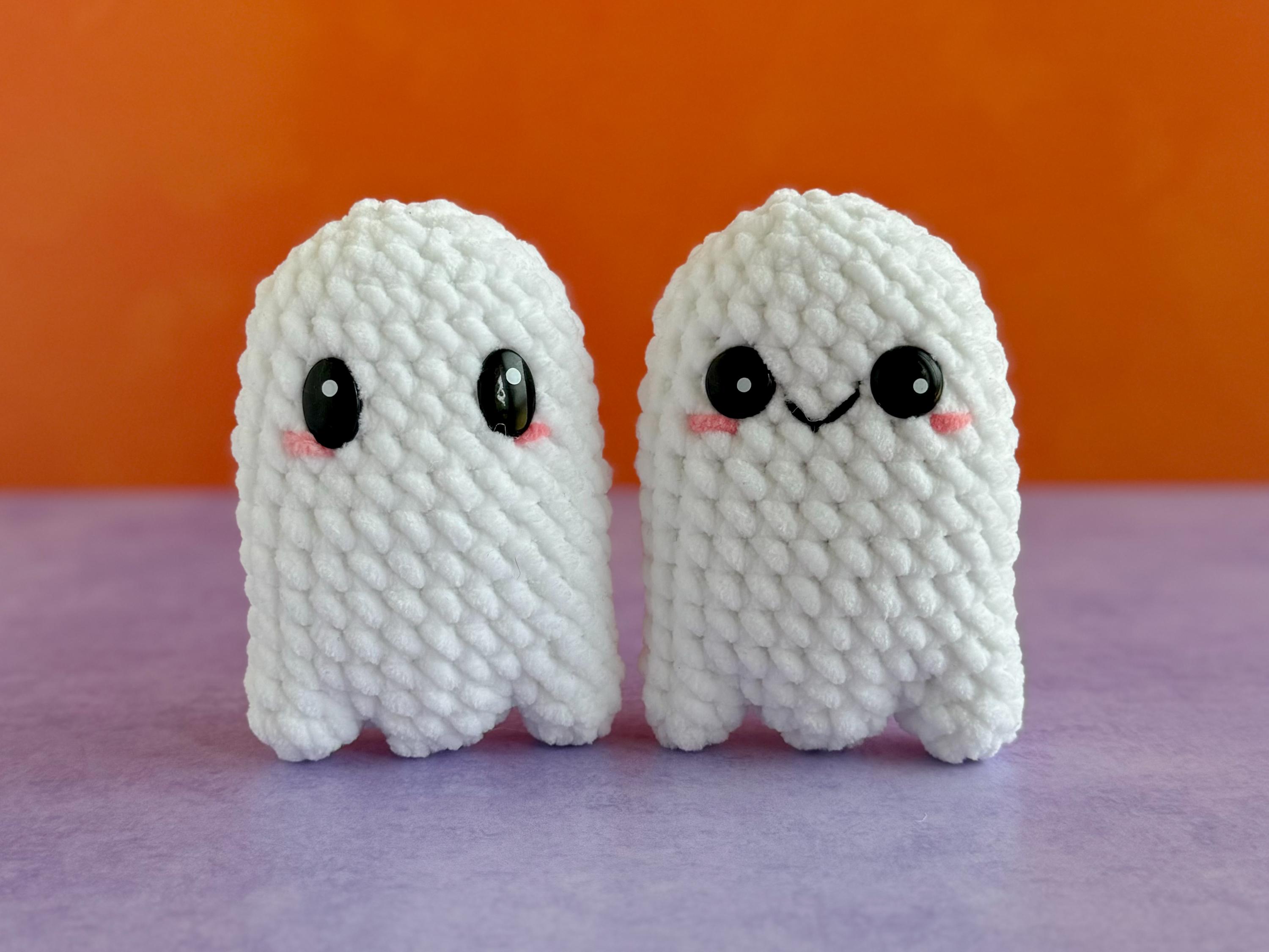 Mini Ghost Crochet Pattern, No Sew Mini Plush Halloween Decor ...