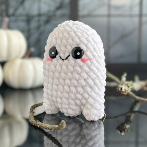 Bundle: Big & Mini Ghost Crochet Patterns, No Sew Plush Halloween Decor ...