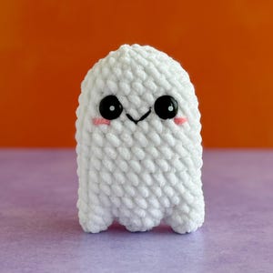 Mini Ghost Crochet Pattern, No Sew Mini Plush Halloween Decor ...
